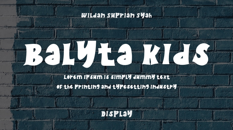 Balyta Kids Font
