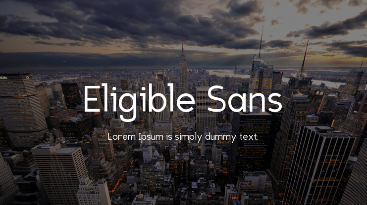 Eligible Sans Font Family
