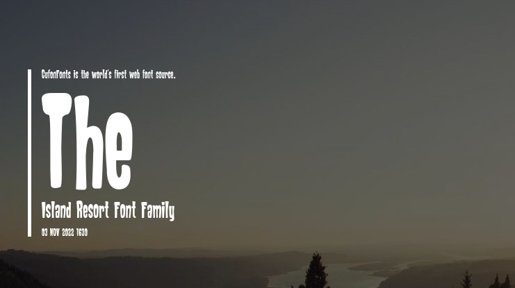 The Island Resort Font