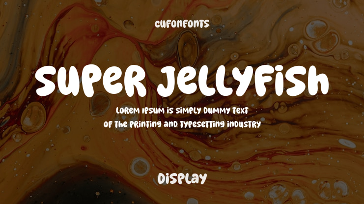 Super Jellyfish Font