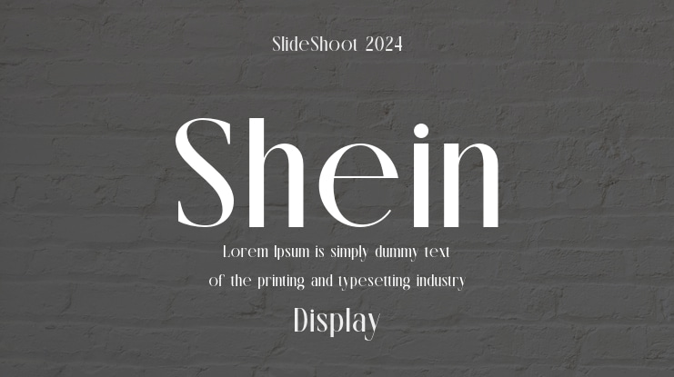 Shein Font