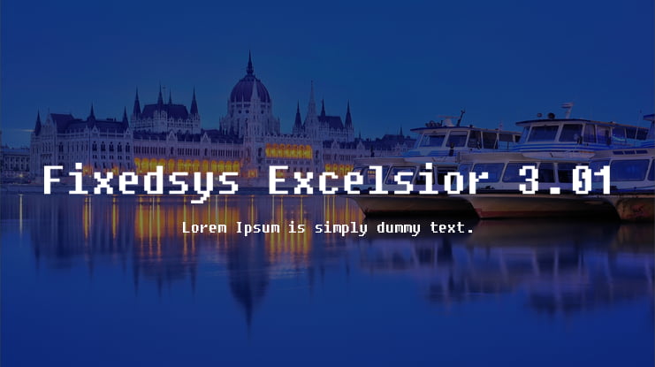 Fixedsys Excelsior 3.01 Font
