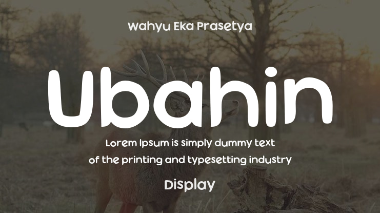 Ubahin Font