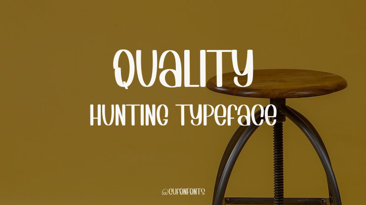 Quality Hunting Font