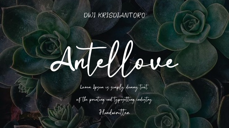 Antellove Font