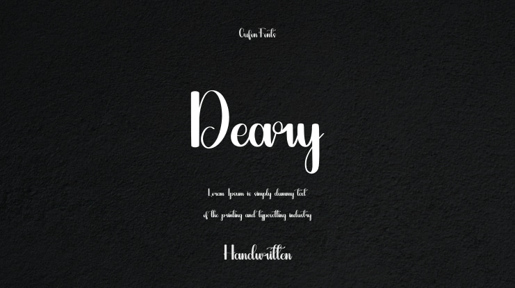 Deary Font