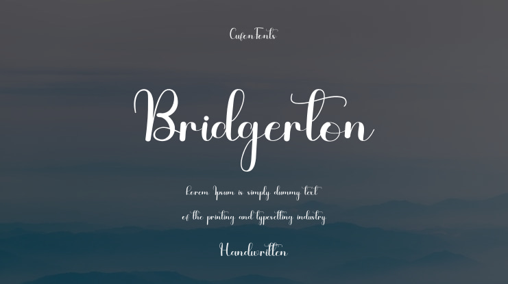 Bridgerton Font