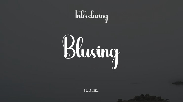 Blusing Font