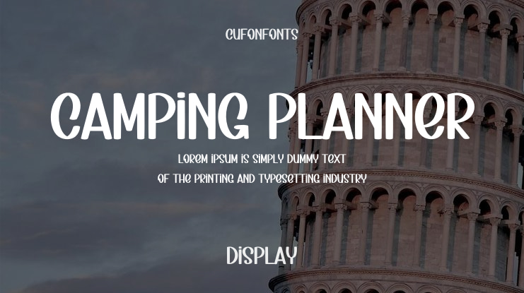 Camping Planner Font