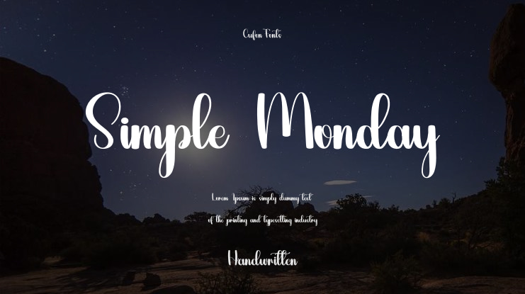 Simple Monday Font