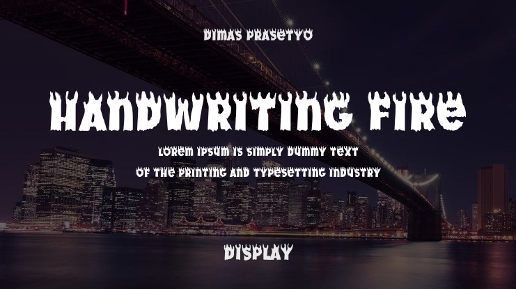 Handwriting Fire Font