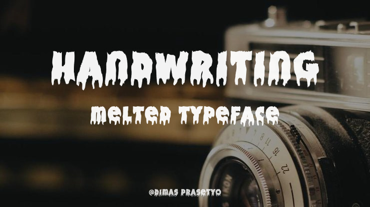 Handwriting Melted Font