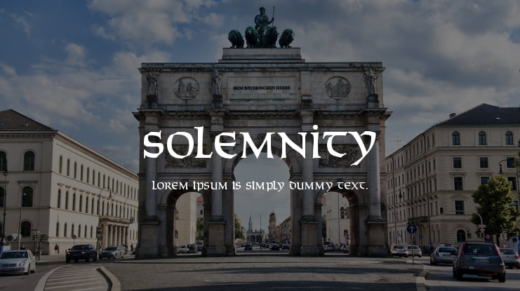 Solemnity Font