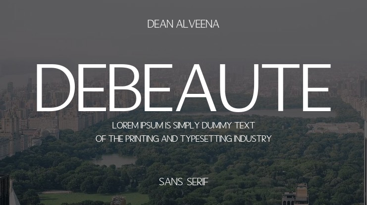 Debeaute Font