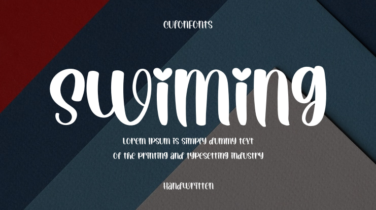 Swiming Font