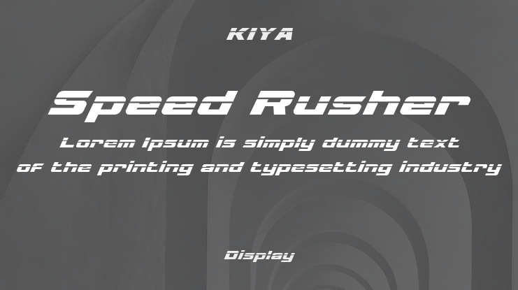 Speed Rusher Font