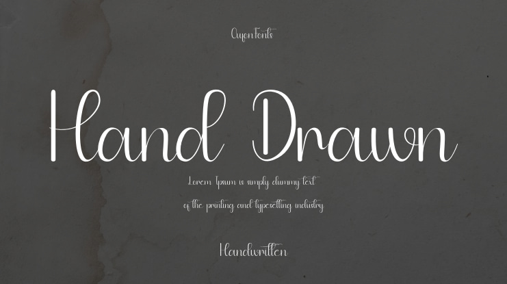 Hand Drawn Font