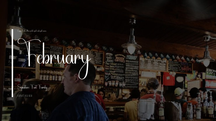 February Signature Font