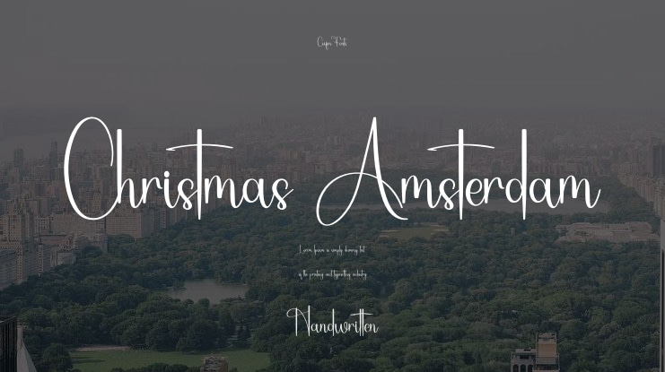Christmas Amsterdam Font