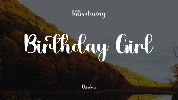 Birthday Girl Font
