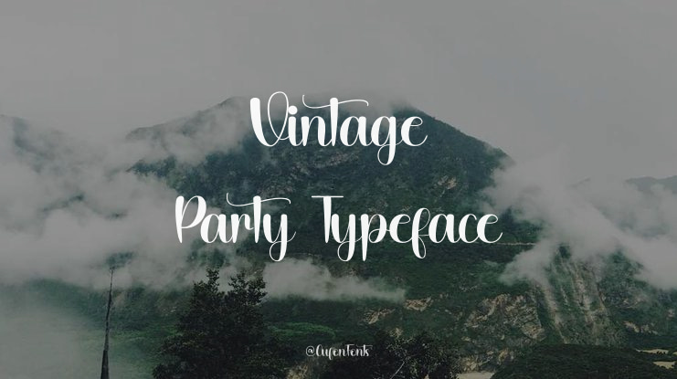 Vintage  Party Font