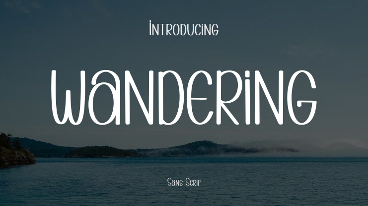 WANDERING Font