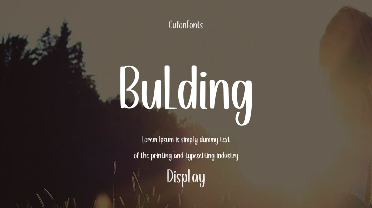 Bulding Font