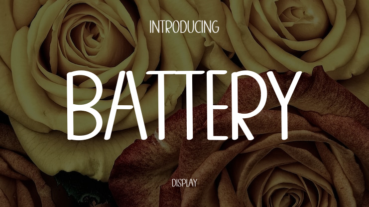 BATTERY Font