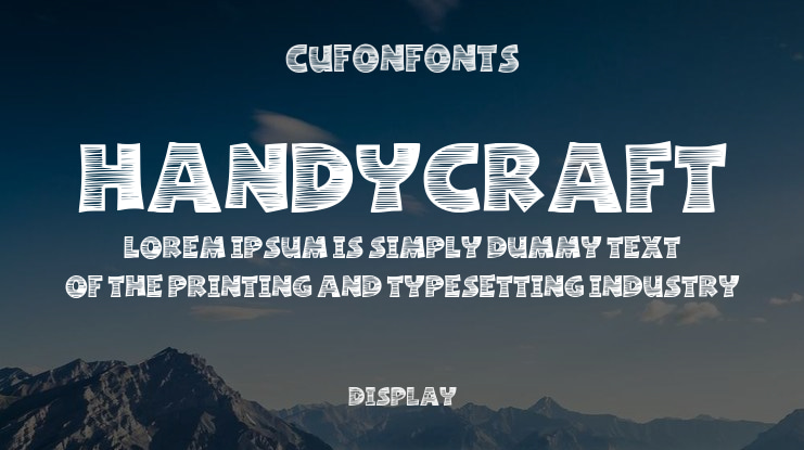 Handycraft Font