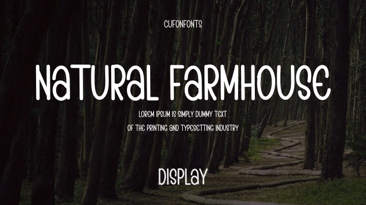 NATURAL FARMHOUSE Font