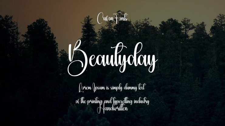 Beautyday Font