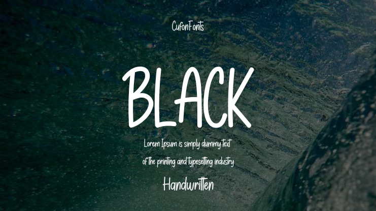 BLACK Font