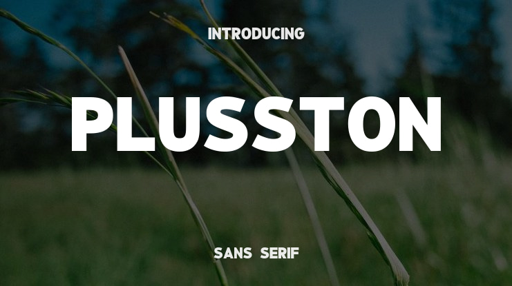 Plusston Font