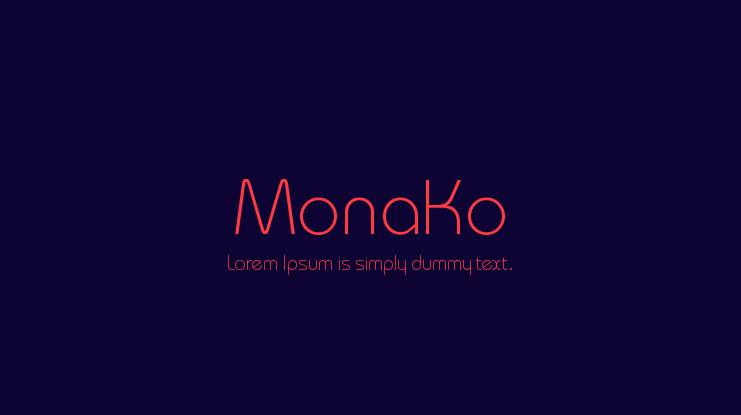 MonaKo Font