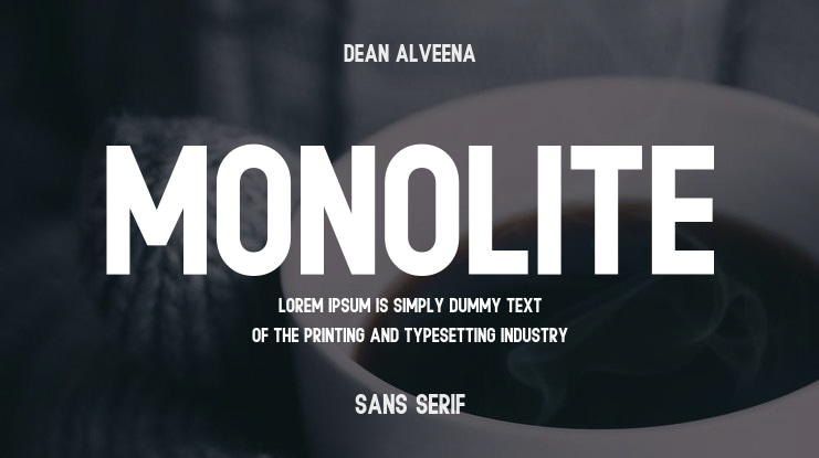 Monolite Font