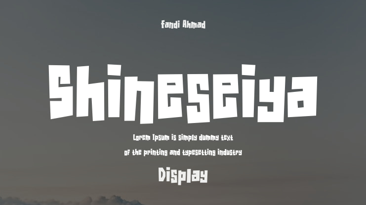 Shineseiya Font
