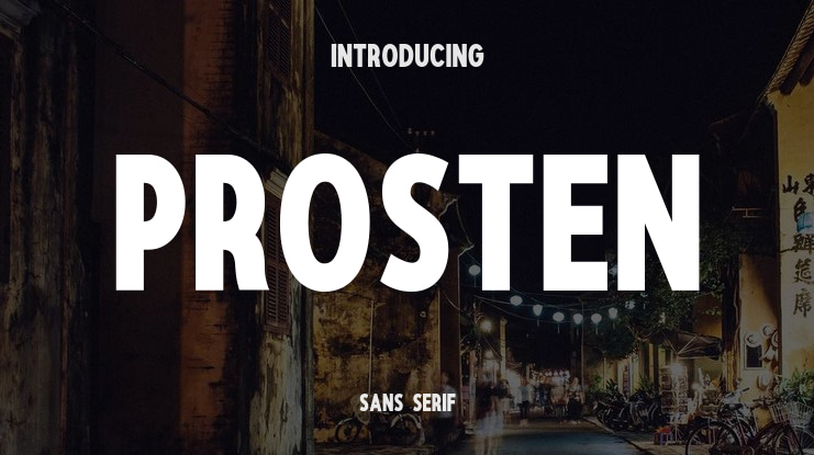 Prosten Font