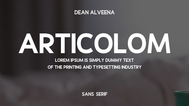 Articolom Font