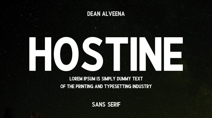 Hostine Font