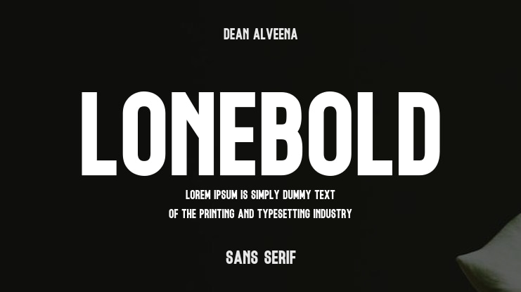 Lonebold Font