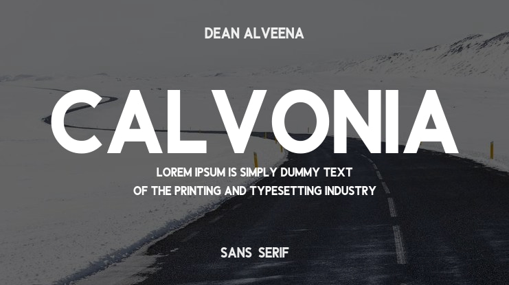 Calvonia Font