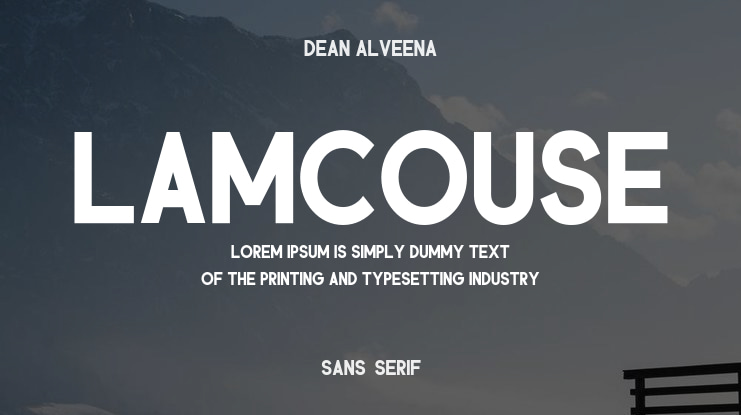 Lamcouse Font