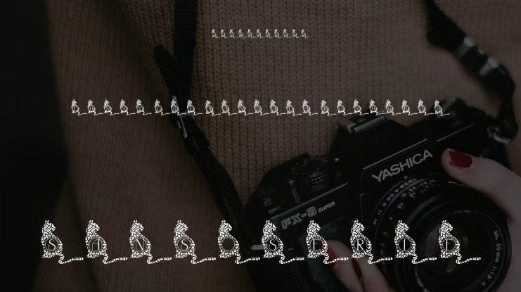 Funny Cat Mandala Monogram Font