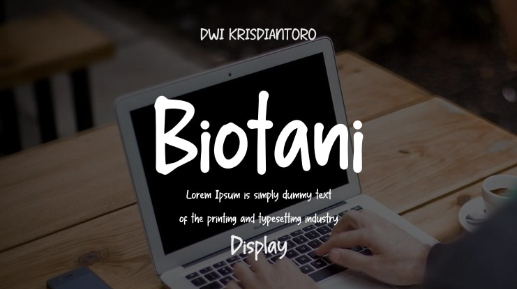 Biotani Font