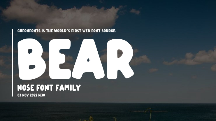 Bear Nose Font