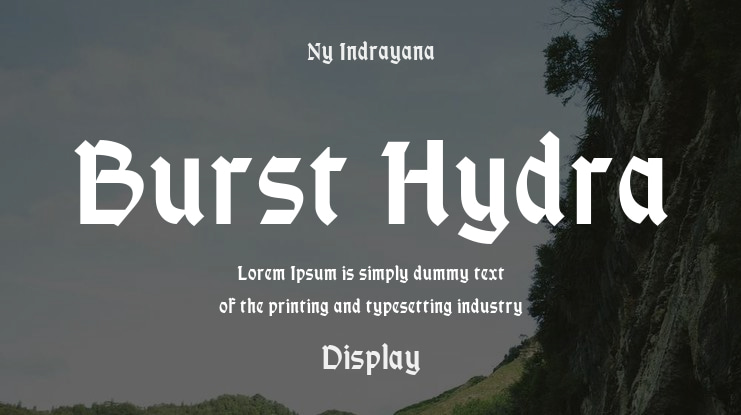 Burst Hydra Font