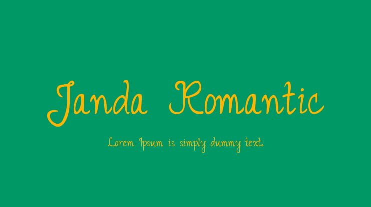 Janda Romantic Font