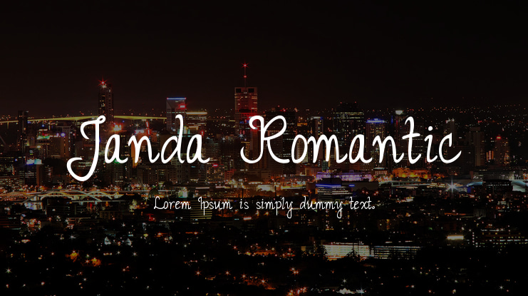 Janda Romantic Font