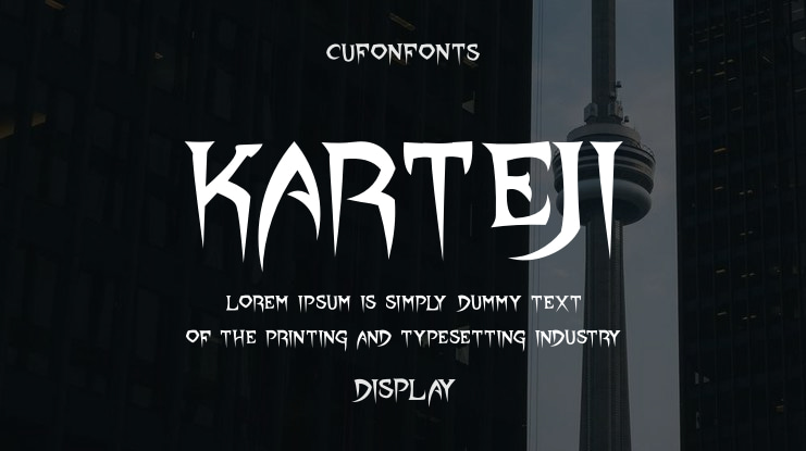 KARTEJI Font
