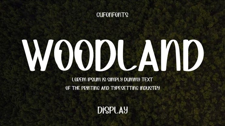 Woodland Font